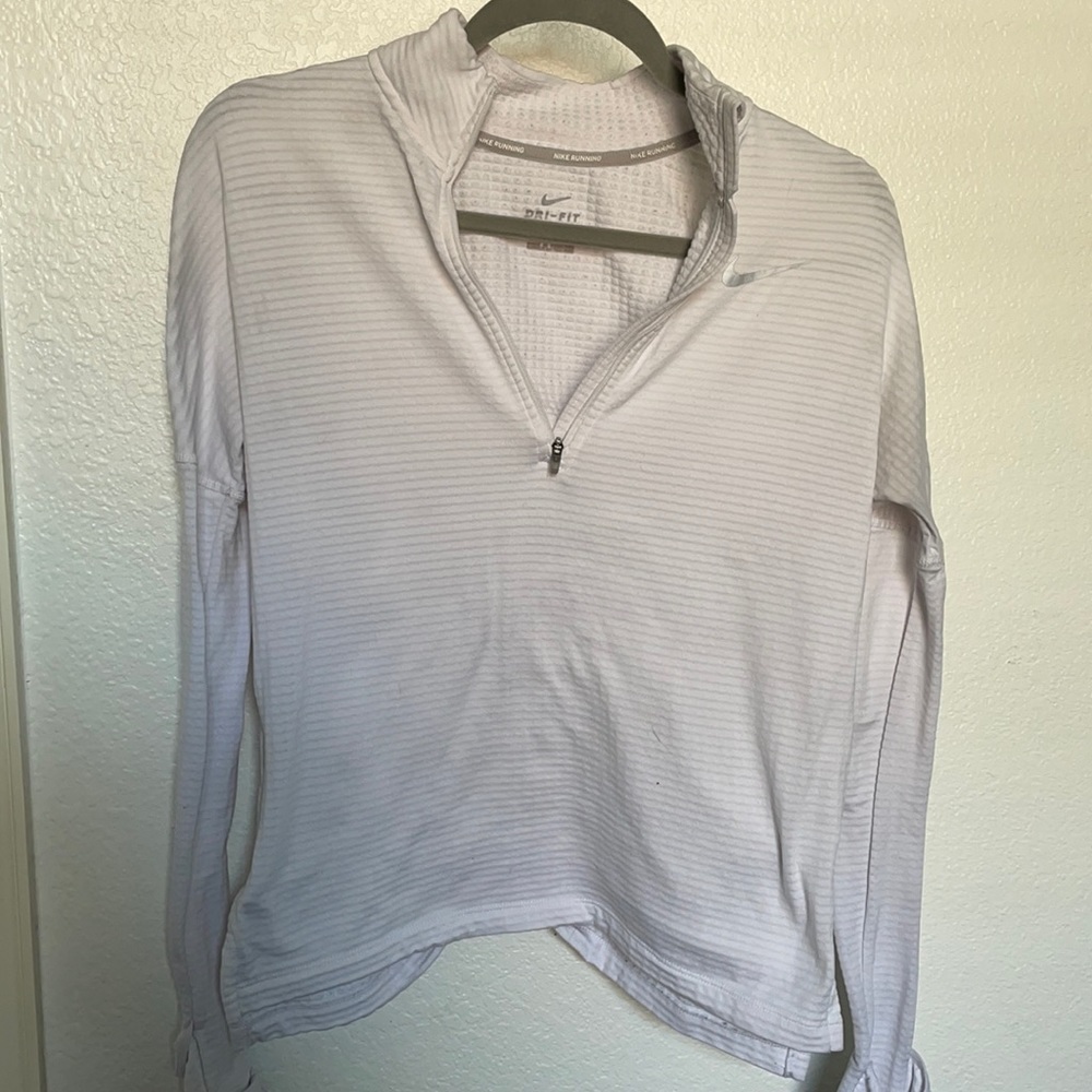Nike white dri fit top